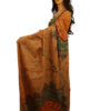 Voile Batik Brown Saree - Image 4