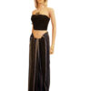 Sarong Skirts / Unisex Black and Silver Stripes- Sold Out
