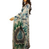 Voile Batik Blue Saree - Image 3