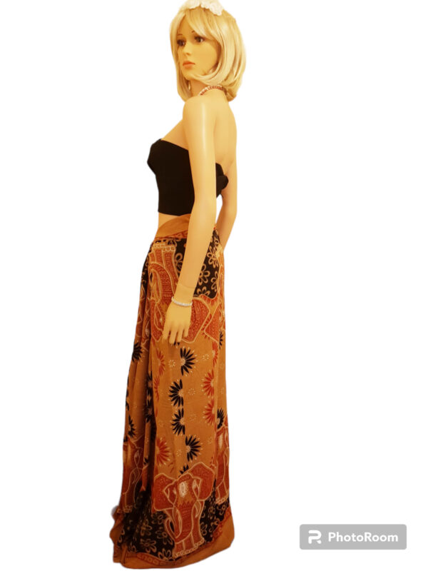 Sarong Skirts / Unisex Copper colour Elephant- Sold Out - Image 3