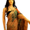Voile Batik Brown Saree