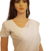 White Georgette Embroidery saree - Image 3