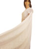 White Georgette Embroidery saree