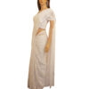 Georgette embossed flower saree - Image 2