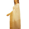 Off-White Cotton with a Gold border saree - Image 3