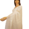 White Linen embroidery saree - Sold Out - Image 2
