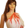 Red Spider Lilly Saree - Image 2