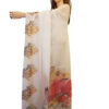 Cactus Design Gold and white Saree - Image 3