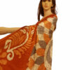 Copper Silk Batik design Saree - Image 4