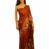 Copper Silk Batik design Saree